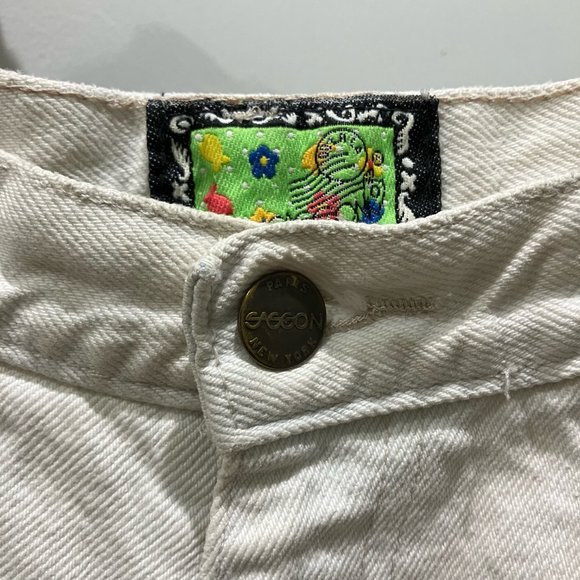 Vintage white denim shorts - Picture 3 of 3